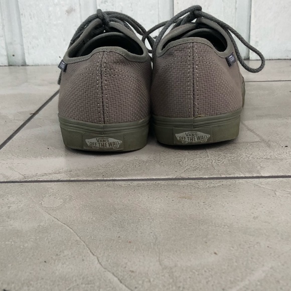 Gray hemp men’s vans sneakers - Picture 3 of 5